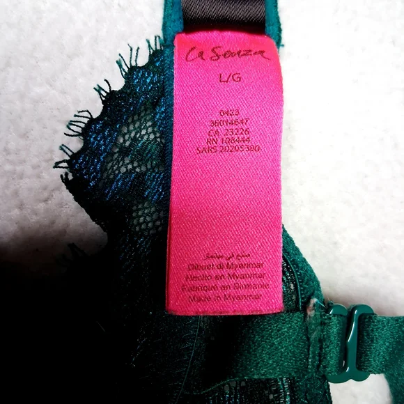 La SENZA Teal and Pink Lace Detail - Picture 2 of 4